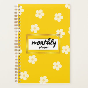 Modern and simple floral cover  Monthly Planner
