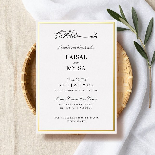 Modern and Simple Frame Islamic wedding (Creator Uploaded)