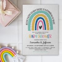 Modern and Simple Hope Rainbow Baby Shower