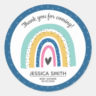 Modern and Simple Hope Rainbow Classic Round Sticker