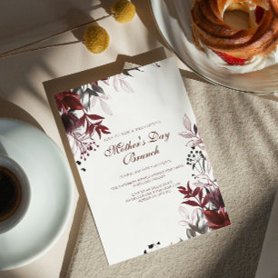 Modern and Simple Mother's Day Brunch Invitation