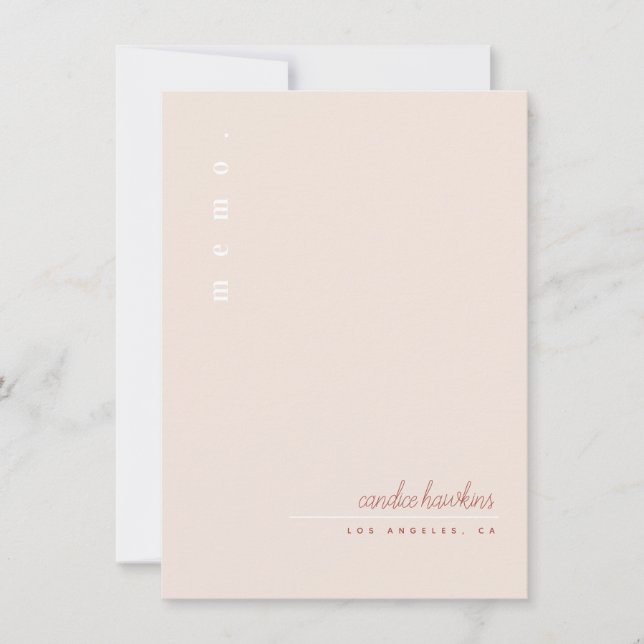 Modern and Simple Personal Stationery Invitation (Front)