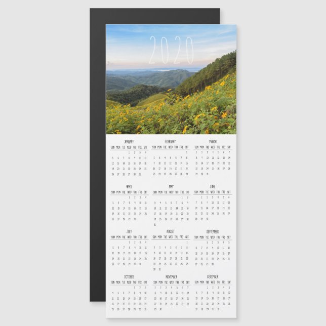 Modern and Simple Typography Wild Outdoor Calendar (Front/Back)