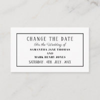 Modern and Sleek, Any Color, Change the Date