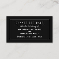 Modern and Sleek, Any Color, Change the Date