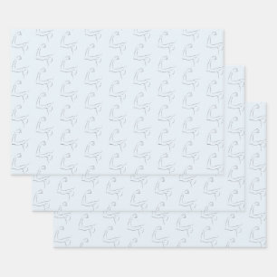 Modern and Strong Man on Father's Day Wrapping Paper Sheet