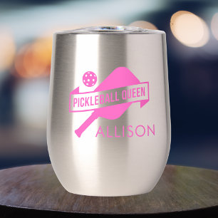 Modern and Trendy Pink Pickleball Queen