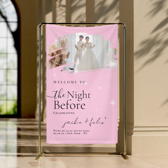 Modern And Unique Dinner Rehearsal Welcome Banner (Creator Uploaded)