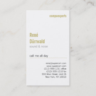 Modern and unusual business card