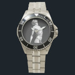 Modern Android Anatomy - Premium Steel Wristwatch<br><div class="desc">Redefine your style with the fusion of human essence and robotic precision. This exclusive female android sketch captures a minimalist futuristic vision, perfect for those who lead the trend, not follow it. Crafted for dreamers, tech-enthusiasts, and modern art lovers. Elevate your everyday look with a piece of the future. Wear...</div>