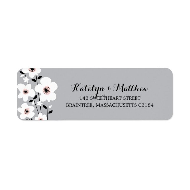 Modern Anemone | Return Address Return Address Label (Front)