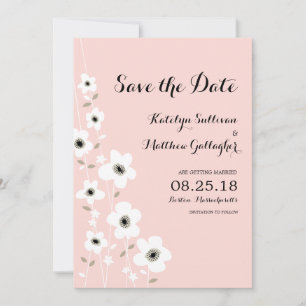 Modern Anemone   Save the Date