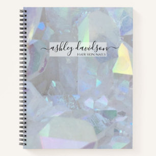 Modern Angel Aura Quartz Crystal Notebook