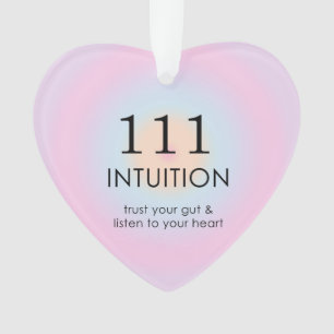 Modern Angel Numbers Numerology 111 Intuition Ornament