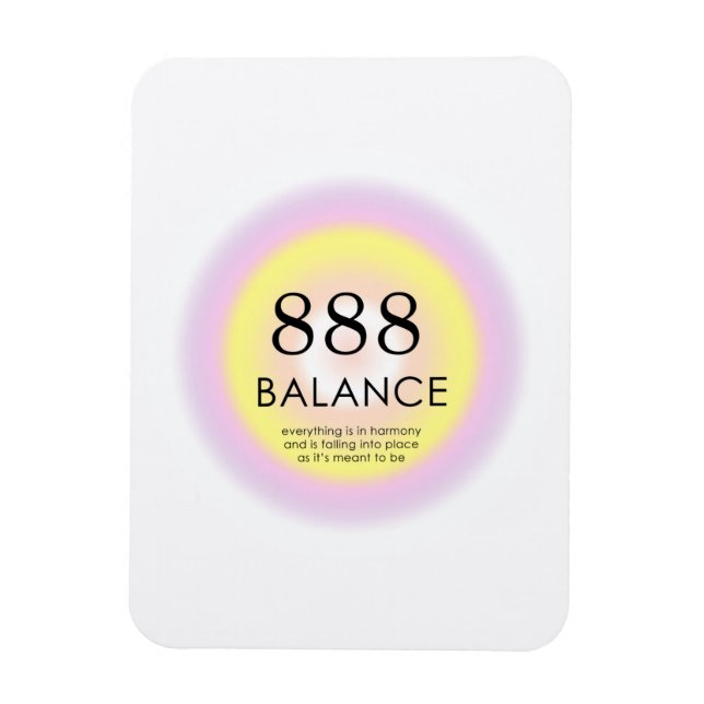 Modern Angel Numbers Numerology Meaning 888   Magnet (Vertical)