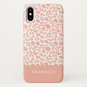 Modern animal leopard print iPhone x case