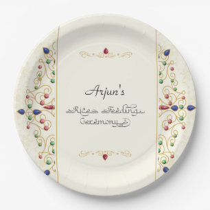 Modern Annaprashan First Rice Ceremony Paper Plate