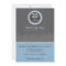 Modern Anniversary Party Invitation (grey/blue)