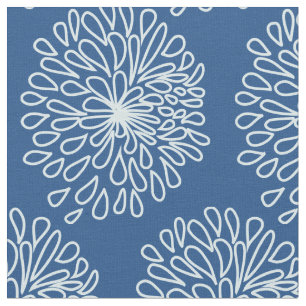 Modern Any Colour Floral Custom Fabric