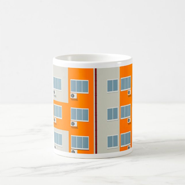 Modern Apartment Building with Air Conditioners  Coffee Mug (Creator Uploaded)