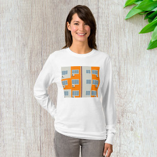 Modern Apartment Building with Air Conditioners T-Shirt