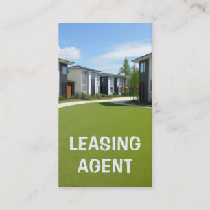 Modern Apartments Leasing Agent Business Card