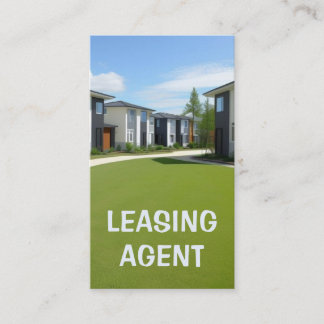 Modern Apartments Leasing Agent Business Card
