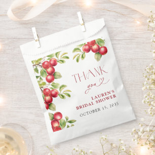 Modern Appley Ever After Apple Shower Thank You Favour Bag