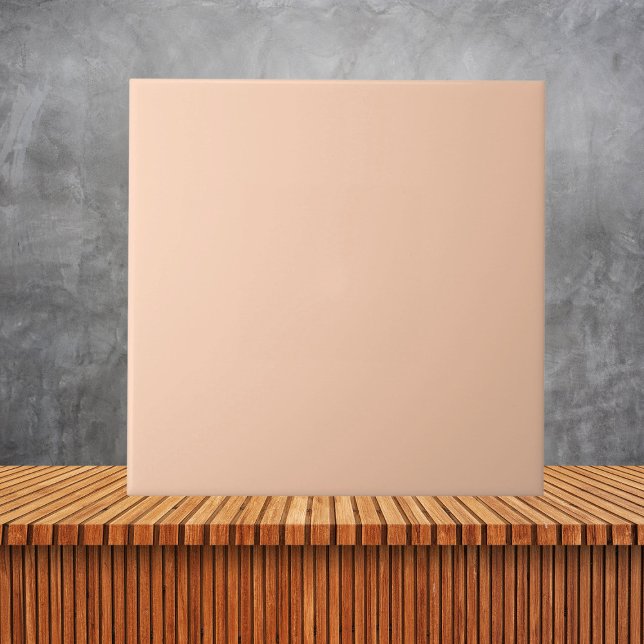 Modern Apricot Plain Solid Colour Ceramic Tile (Creator Uploaded)