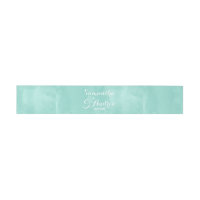 Modern aqua green watercolor wedding
