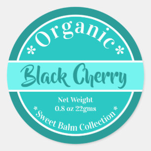 Modern Aqua Organic Lip Balm Label