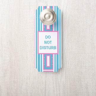 Modern Aqua Paper Door Hangers