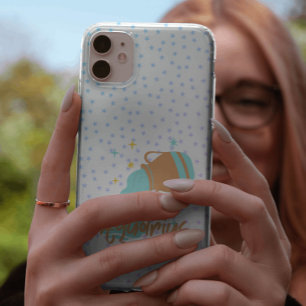 Modern Aquarius Water Bearer Zodiac iPhone 11 Pro Case