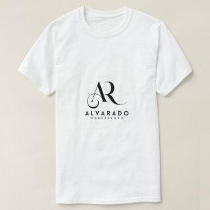 Modern AR Monogram Luxury Logo - Minimalist Alvara T-Shirt