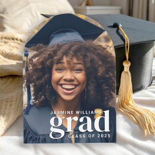 Modern Arch 2-Photo Graduation Invitation