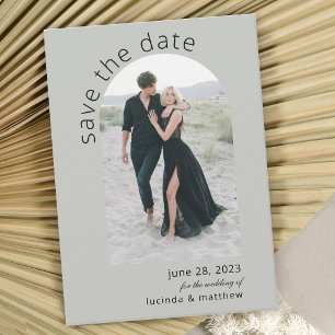 Modern Arch Boho Wedding Save the Date