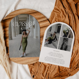 Modern Arch Class Of Graduation Announcement