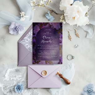 Modern Arch Floral Bridal Shower Invitation