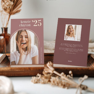 Modern Arch Foil Graduation Announcement