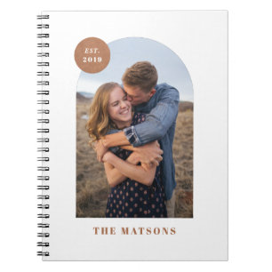Modern Arch Frame Spiral Photo Notebook