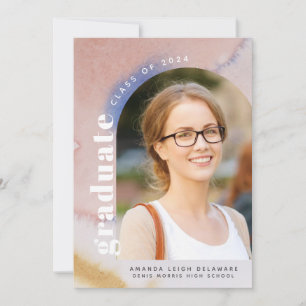 Modern Arch Photo 2024 Graduation Announcement
