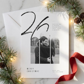 Modern Arch Photo Christmas Card | Elegant Script