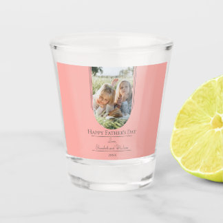 Modern Arch Photo Father's Day | Coral Shot Glass