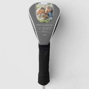 Modern Arch Photo Father's Day Grey Golf Head Cover