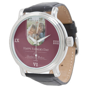 Modern Arch Photo Father's Day Red Watch
