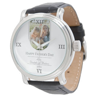 Modern Arch Photo Father's Day | White Watch