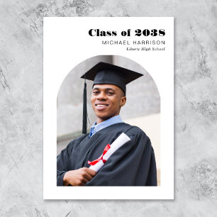 Modern Arch Photo Graduation Announcement