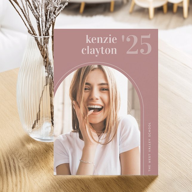 Modern Arch Photo Graduation Announcement (Creator Uploaded)