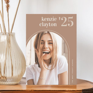 Modern Arch Photo Graduation Announcement