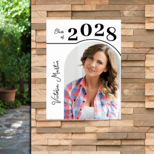 Modern Arch Photo Graduation Party Poster